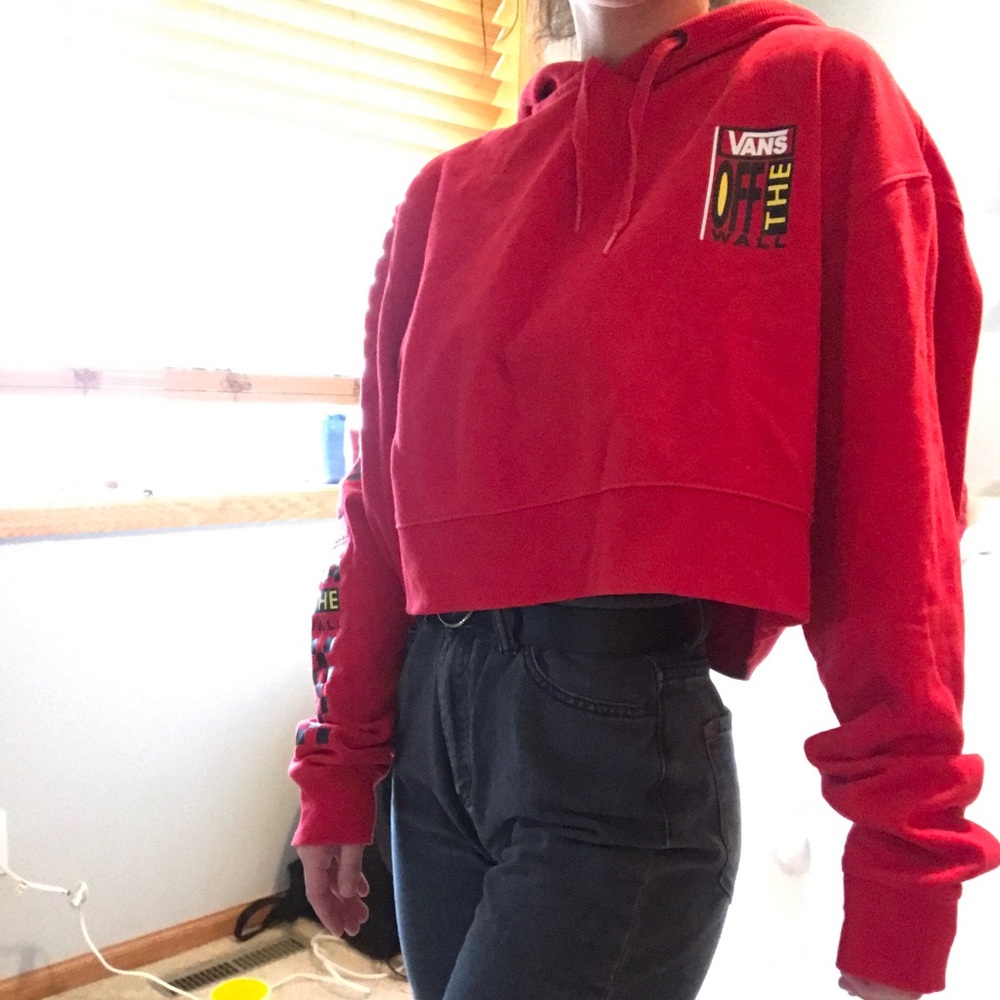 Cropped vans hoodie